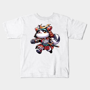 Samurai cat Kids T-Shirt